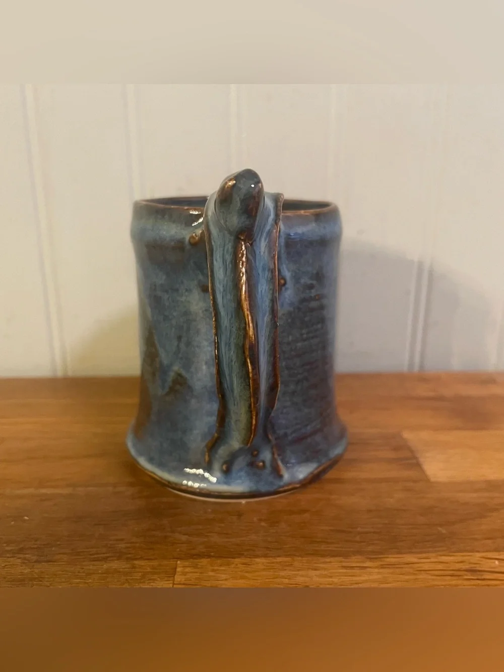 Studio Art Pottery Glazed Mug with Pawprint Maker’s Mark